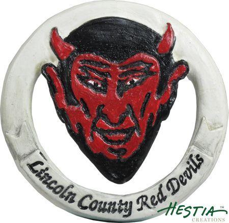 Lincoln County Red Devils Logo - Lincoln County Red Devils in Washington, Georgia sculpted ornament ...