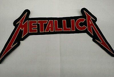 Red Metallica Logo - METALLICA LOGO BACK PATCH embroidered NEW Metallica thrash metal ...