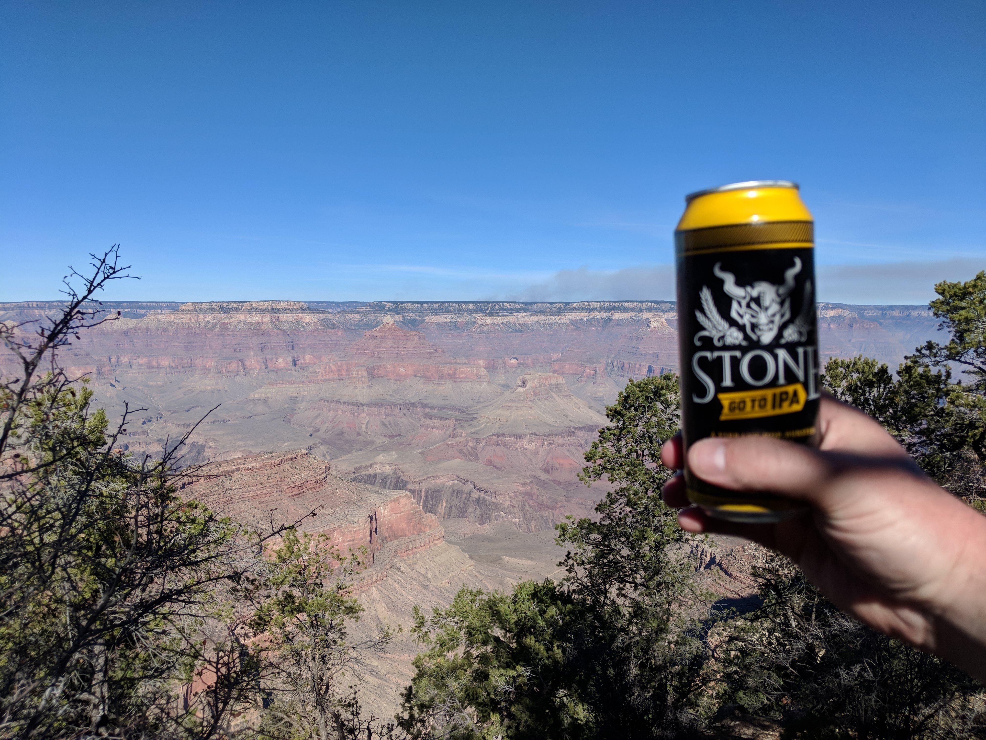 Grand Canyon IPA Logo - Beer With a View: Stone 'Go To IPA' at the South Rim of the Grand ...