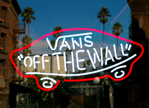 Cool Neon Vans Logo - I feel like I should probably have a Vans board. | Design | Vans off ...