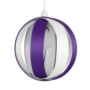 Round Purple Logo - Modern Round Purple Cream Fabric Ceiling Light Pendant Lamp Shade ...