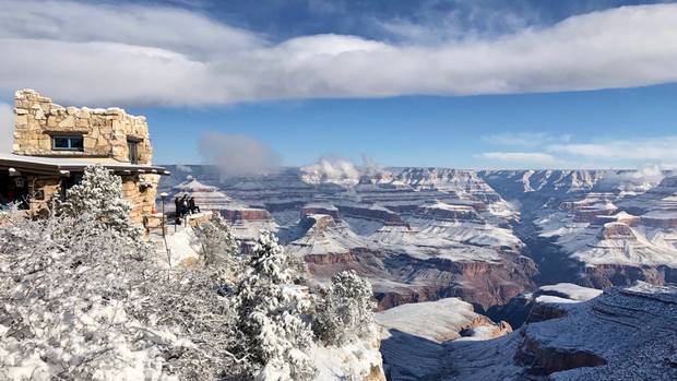 Grand Canyon IPA Logo - Stunning pictures show Grand Canyon blanketed in snow - Independent.ie