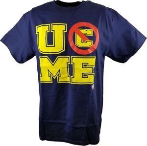 U Can T See Me Logo - John Cena U Can't See Me WWE Mens Navy Blue T Shirt