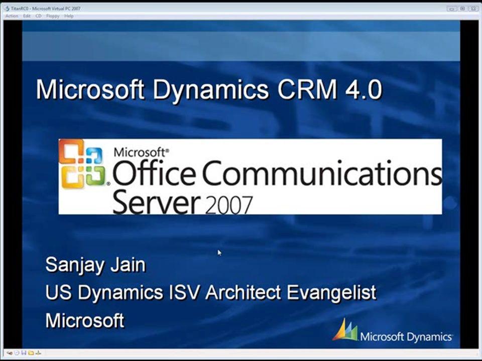 Microsoft Dynamics CRM 4 0 Logo - Microsoft Dynamics CRM 4.0 Office Communication Server 2007 with ...