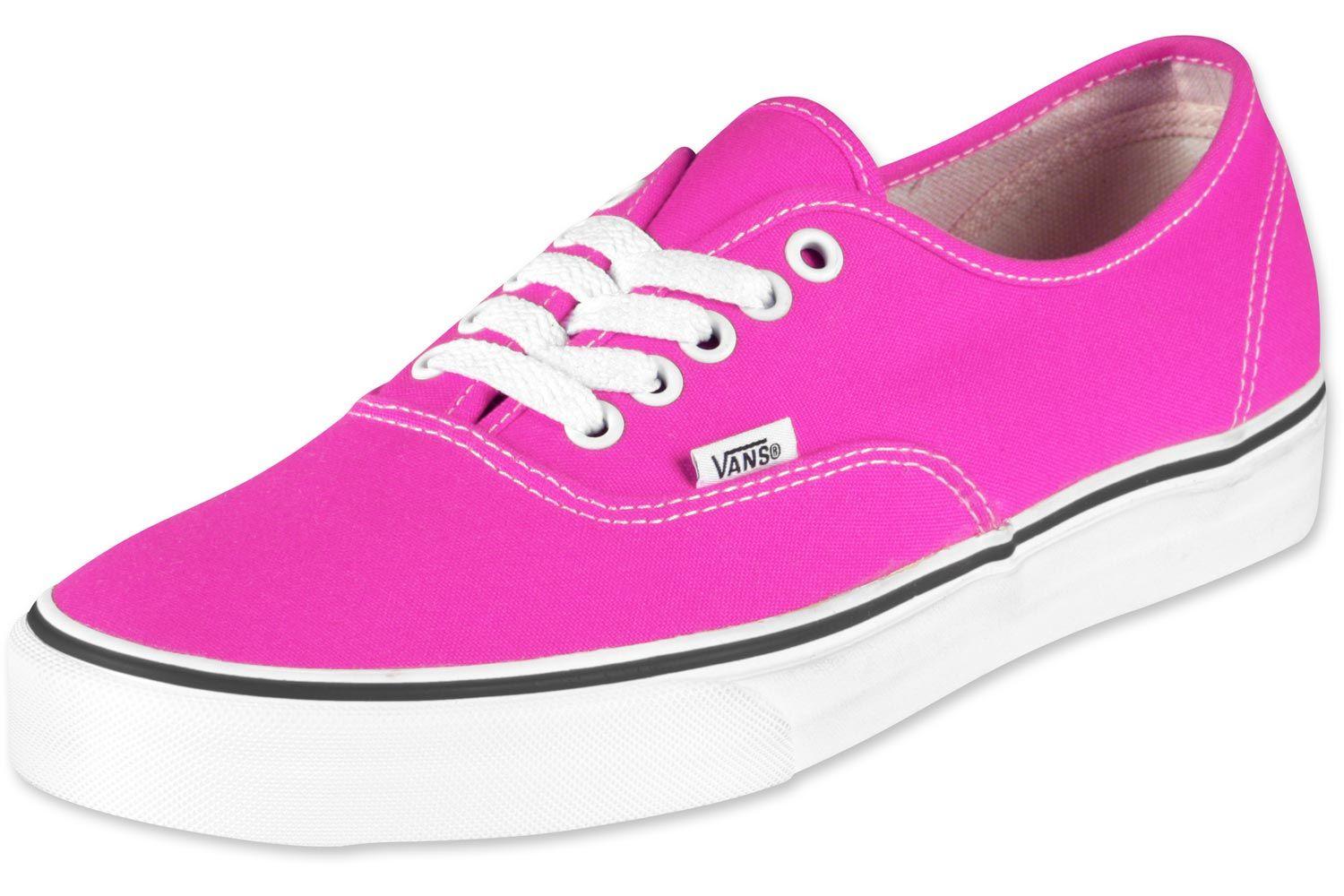 Cool Neon Vans Logo - Vans Authentic shoes neon pink