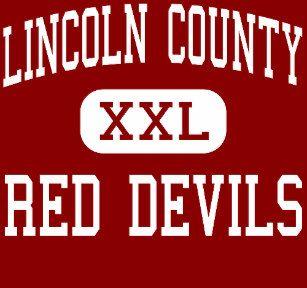 Lincoln County Red Devils Logo - Lincoln County High School Gifts on Zazzle