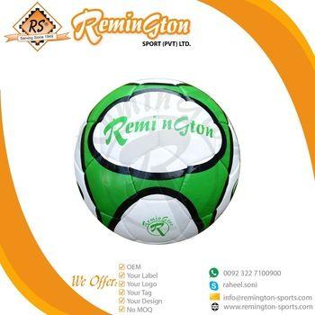 White and Green Ball Logo - Rfs-41 New Classic Football With Print Logo Color White With Green ...