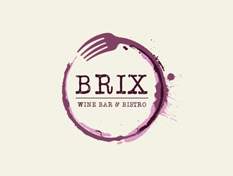 Bistro Logo - Brix Wine Bar & Bistro logo design - 48HoursLogo.com