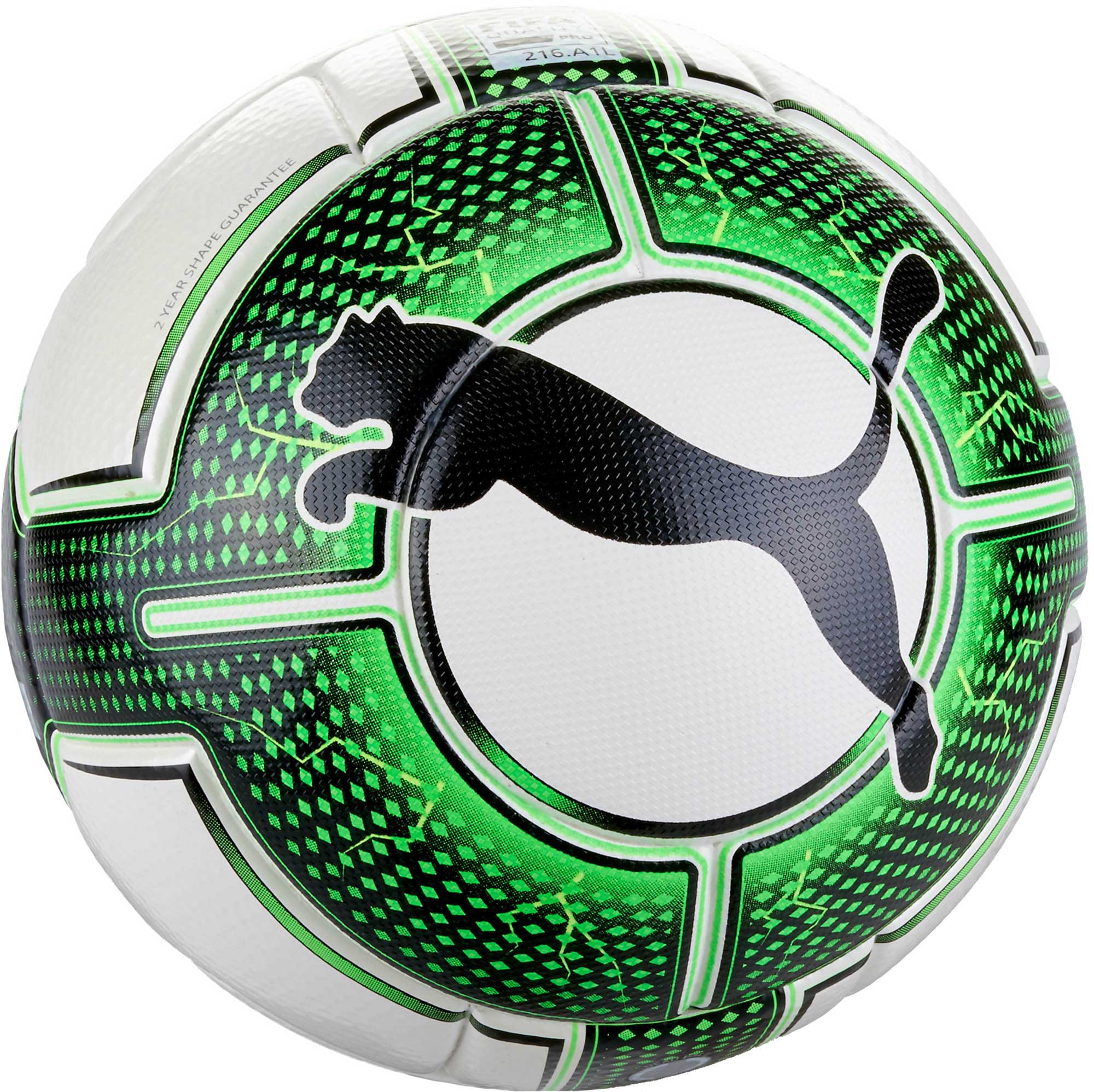 White and Green Ball Logo - Puma evoPOWER Vigor 1.3 Match Ball - Puma Soccer Balls
