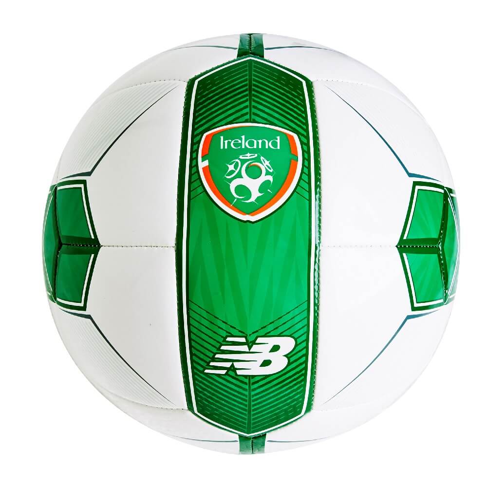 White and Green Ball Logo - FAI Dispatch Ball Adult - White/Green