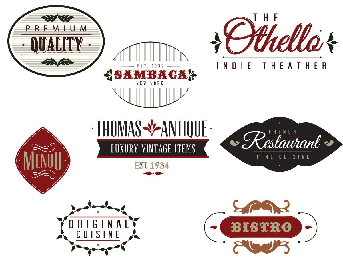 Bistro Logo - Vintage bistro label set vector | Free download