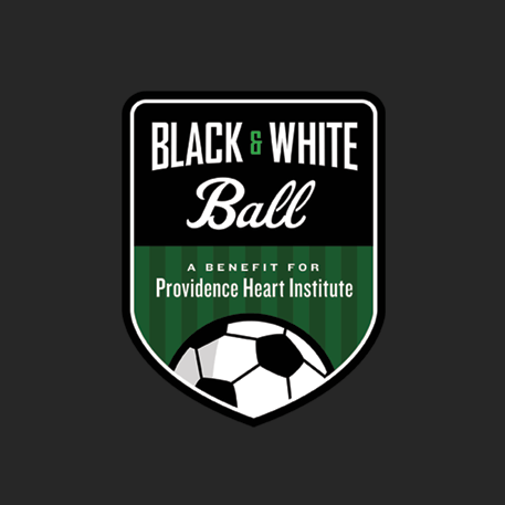 Gray and Green Ball Logo - Black and White Ball - Providence Foundations