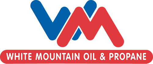 Red and White Mountain Logo - White Mountain Oil & Propane