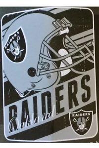 NFL American Football Logo - Oakland Raiders NFL American Football Helmet Logo 46 x 60 Soft