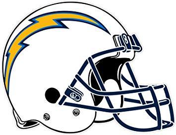 Chargers Football Logo - Los Angeles Chargers Decal Size NFL Football Color