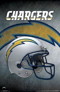 Chargers Football Logo - LOS ANGELES CHARGERS - HELMET LOGO POSTER - 22x34 NFL FOOTBALL LA ...