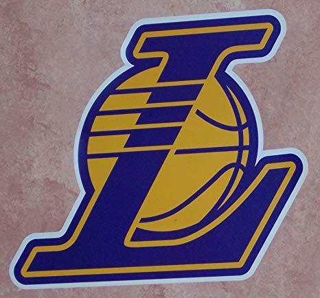 L Team Logo - FATHEAD Los Angeles Lakers Team L Logo Official NBA