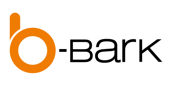 Black and Orange B Logo - b-bark b-bark marketing material - b-bark