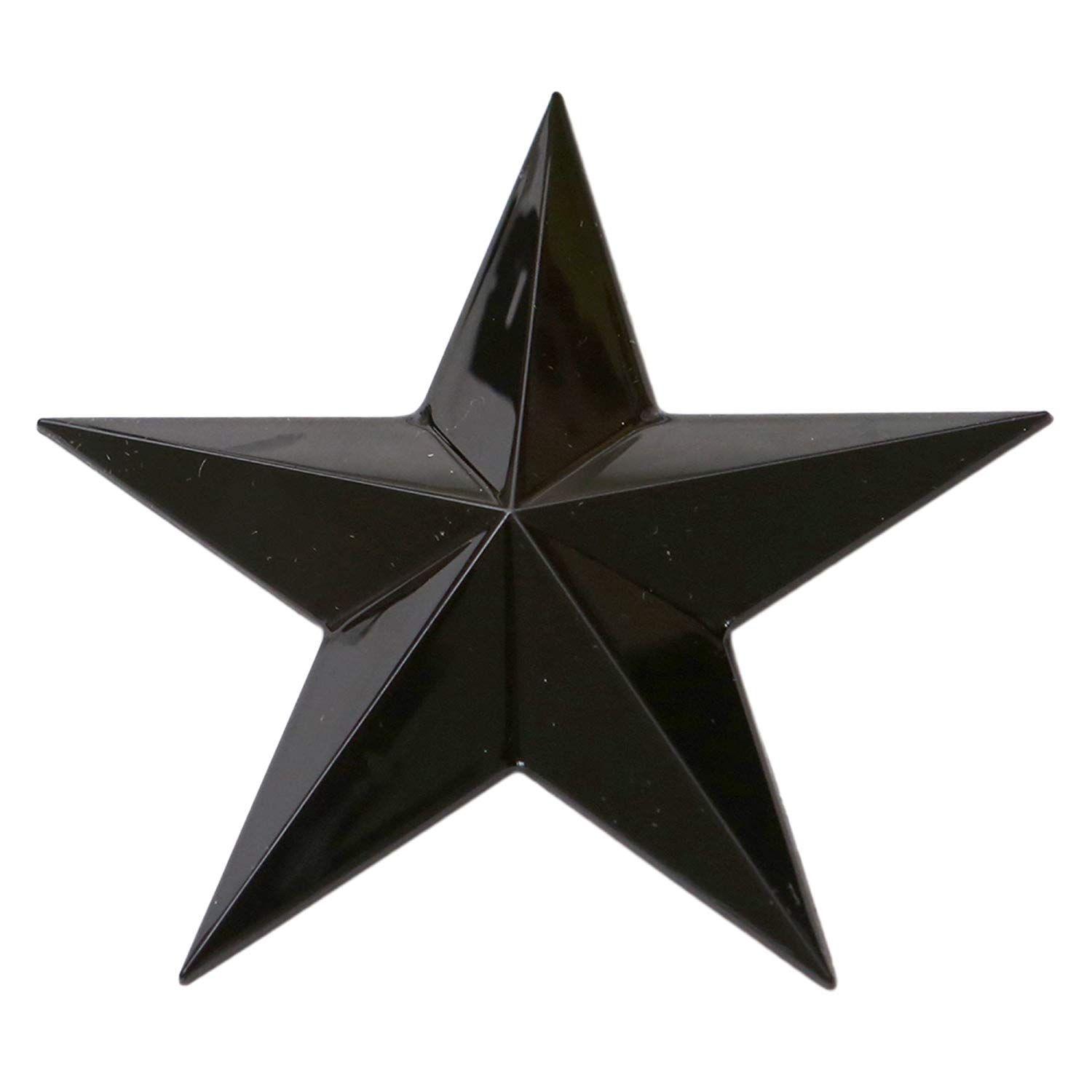 The Red Point Star Logo - 3.5 Five Point Star 3D Auto Emblem (90mm, Red): Automotive