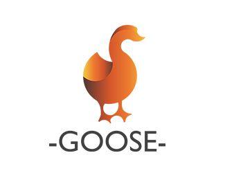 Orange Goose Logo - Goose logo Designed