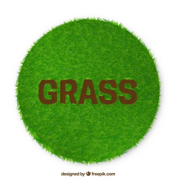 Round Grass Logo - Round background of green grass Vector | Free Download