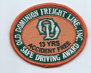 Old Dominion Freight Line Logo - Old Dominion Freight Lines Inc driver patch 13 yrs accident free ...