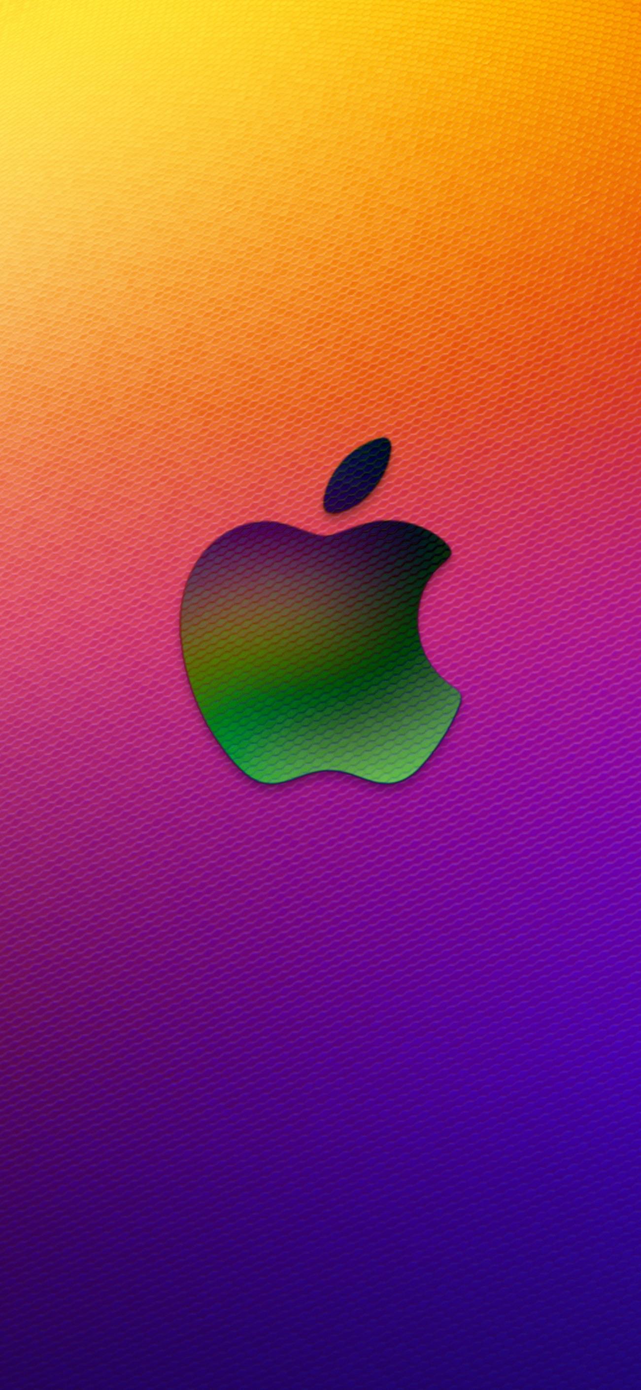 Colorful Apple Logo - iPhoneX] Colorful Apple Logo : iphonexwallpapers