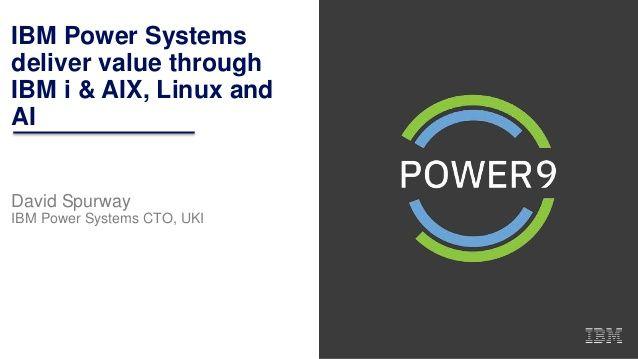 IBM Power Logo - IBM Power Systems delivers value through IBM i, open and AI