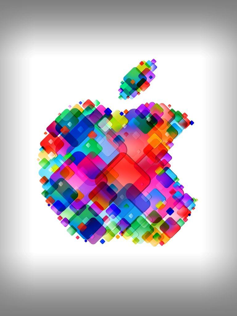 Colorful Apple Logo - Retina Color Apple Logo. iPad Mini Wallpaper