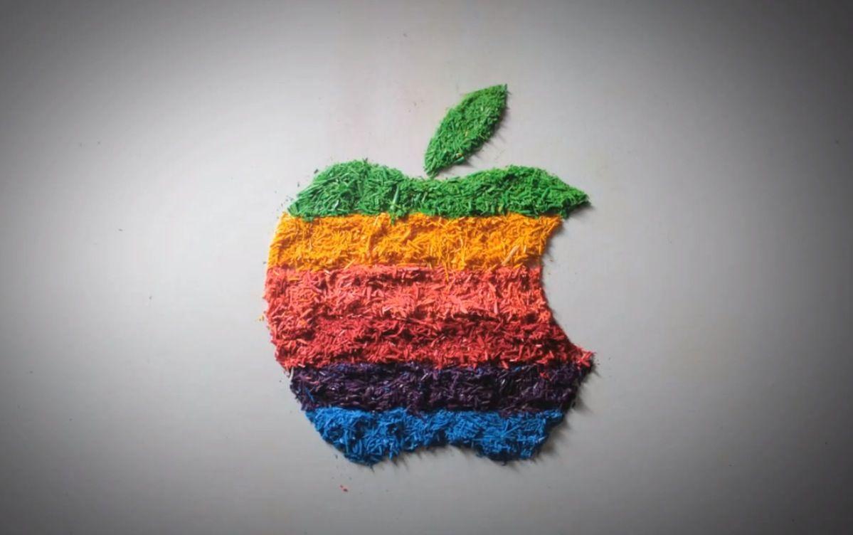 Apple Old Logo - Colorful Stop-Motion Video Pays Tribute to Apple