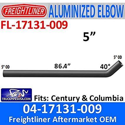 Columbia Pipe Logo - 04 17131 009 Freightliner Century Columbia Long Pipe