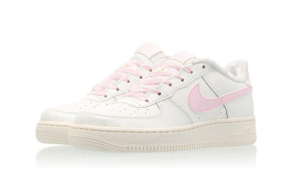 Pastel Nike Logo - Nike Drops A Millennial Pink Fur Lined Air Force 1