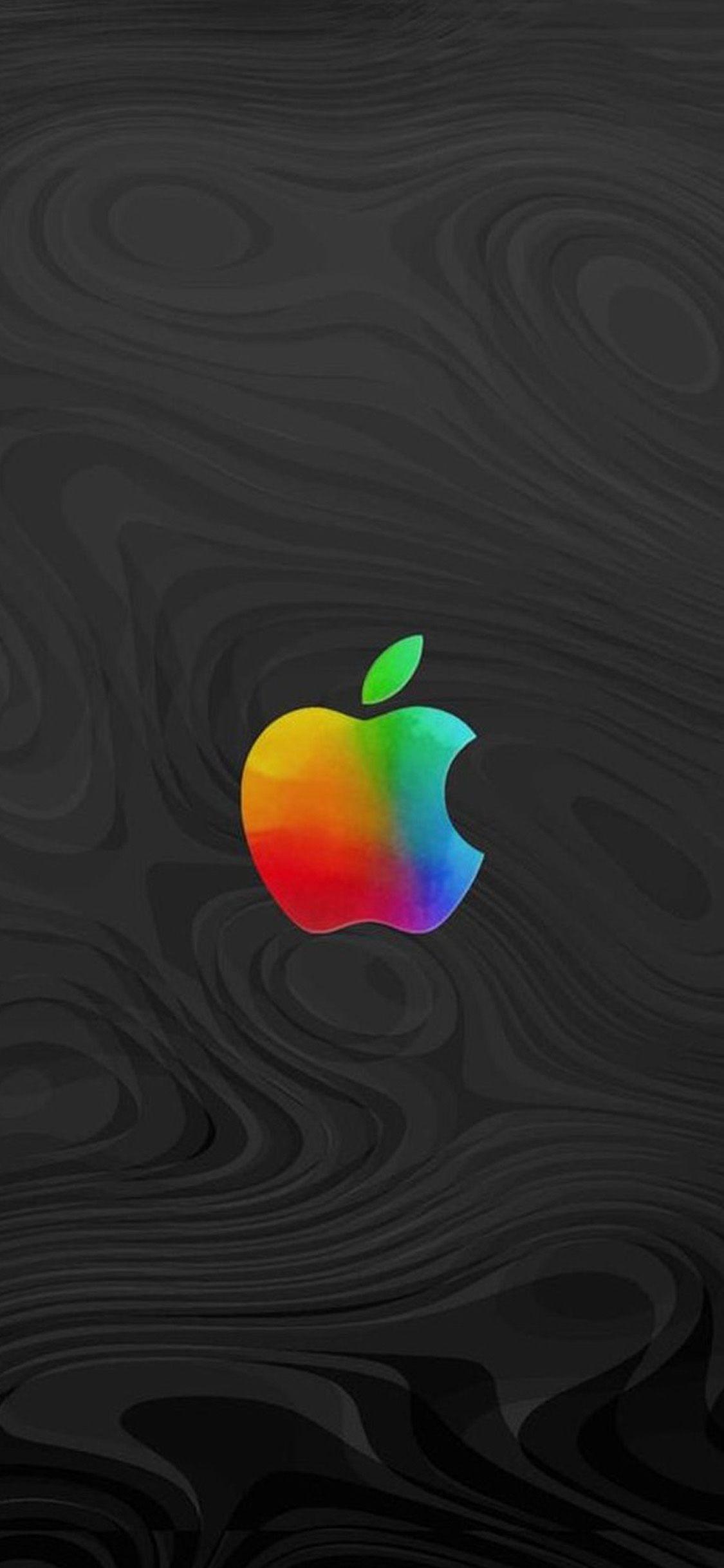 Colorful Apple Logo - Colorful Apple LOGO 03 iPhone X2 Wallpapers Download-iPhoneX2Wallpaper