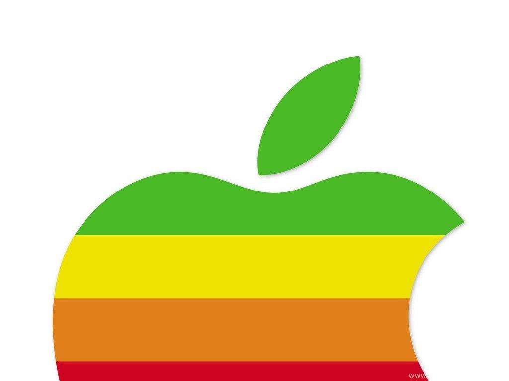 Colorful Apple Logo - Colorful Apple Logo Desktop Background