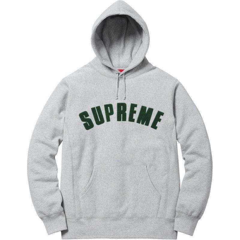 Supreme Arch Logo - Supreme Chenille Arc Logo Hooded Sweatshirt