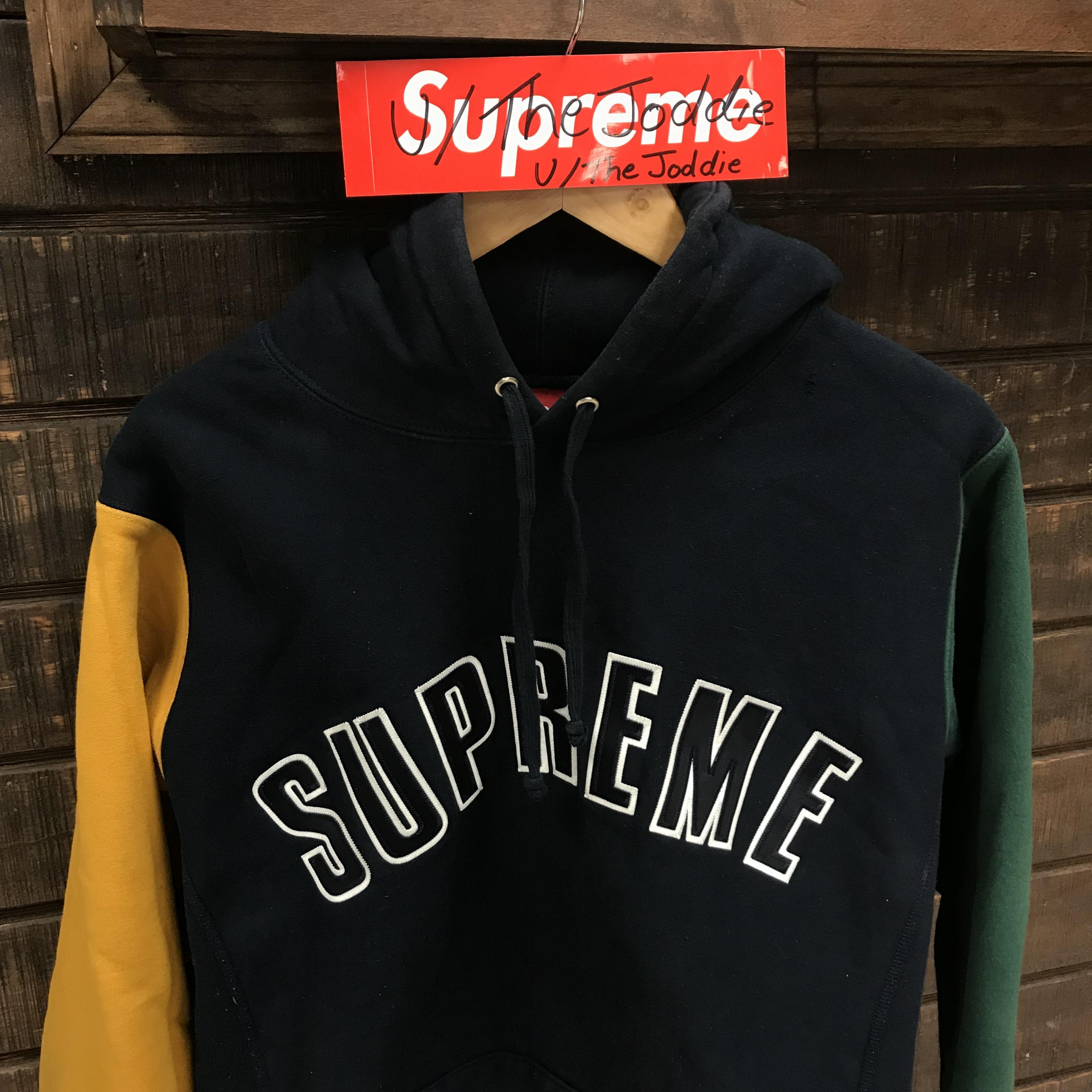 Supreme Arch Logo - FS] Supreme Arc Logo Hoodie. Sz Large. Has been washed & air dryed ...