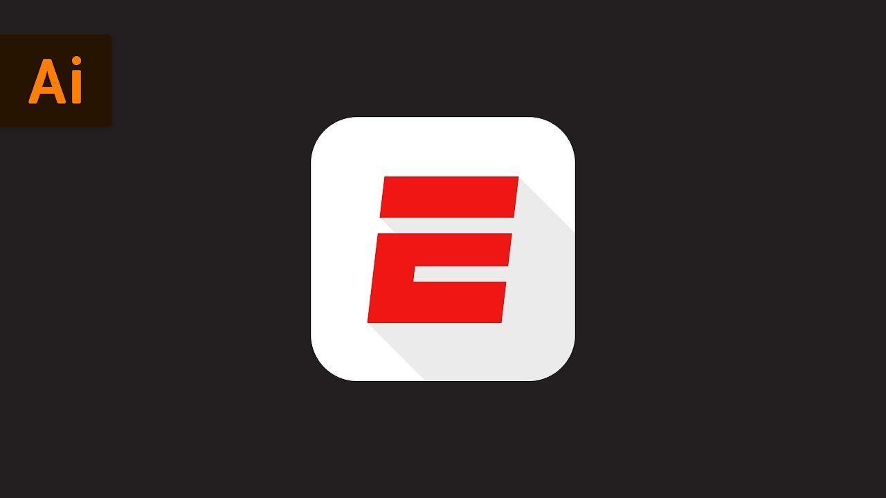 ESPN App Logo - How to Make the ESPN App Logo | Illustrator Tutorial - YouTube