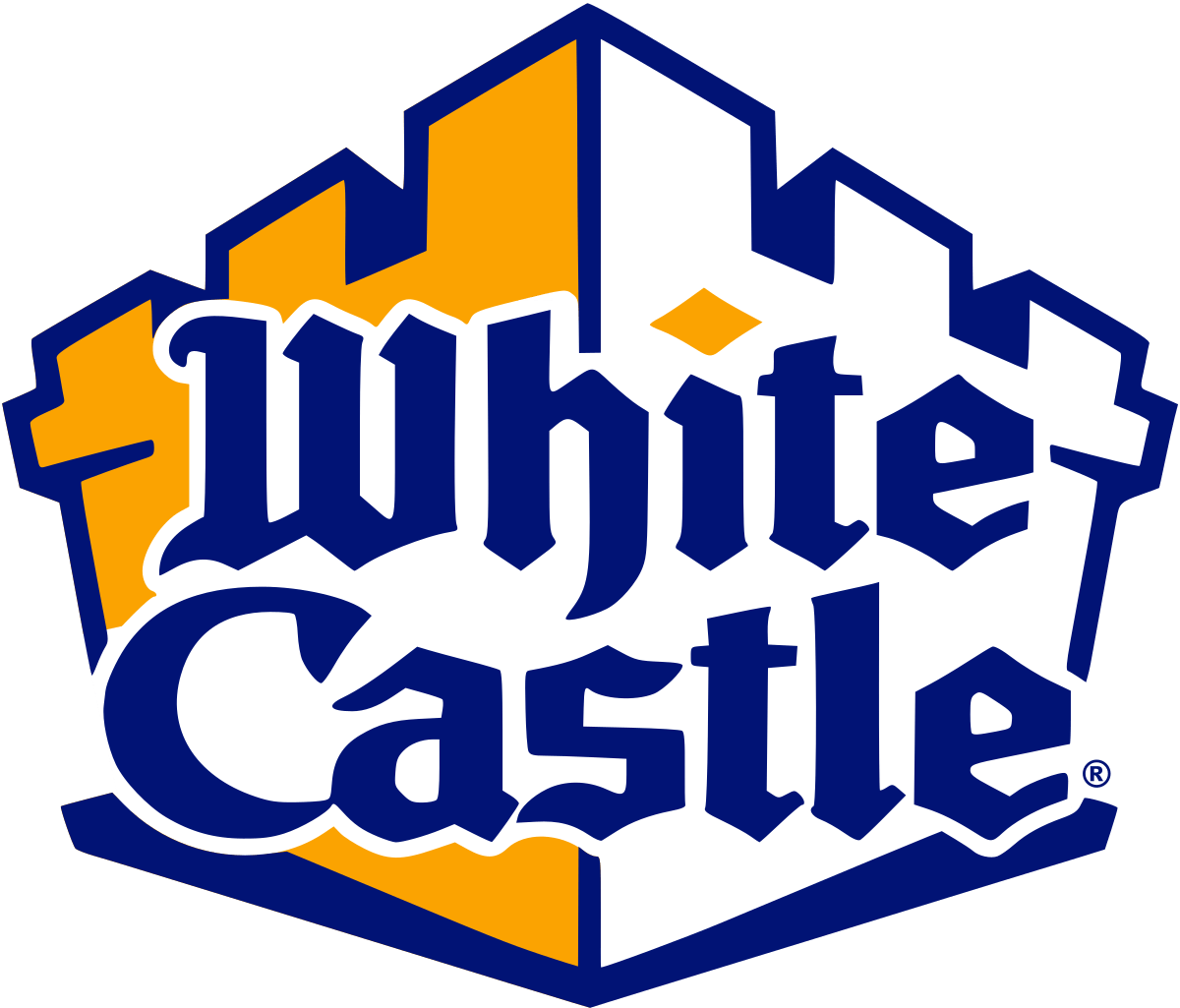 Blue and White w Logo - White Castle (restaurant)