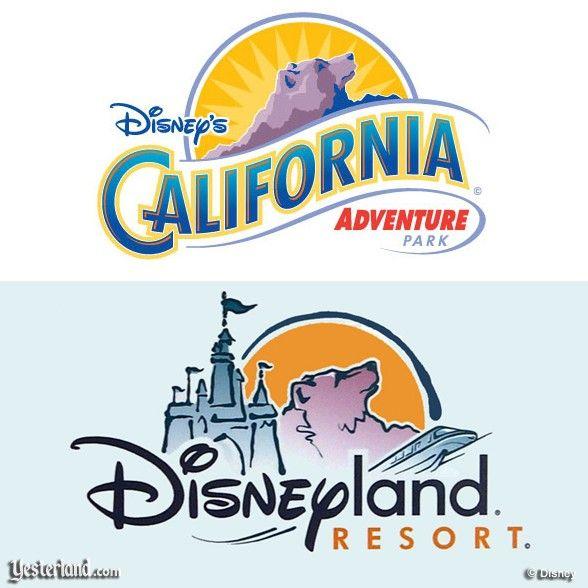 California Adventure Logo - Yesterland: Sunshine Plaza, Sun Icon and Wave Fountain