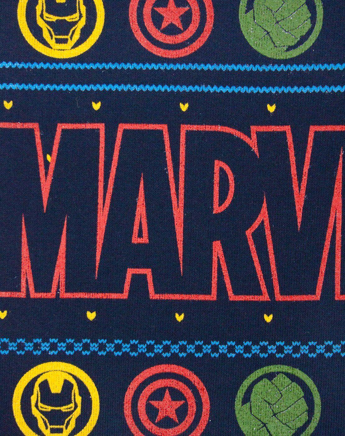 Marvel Logo - Marvel Logo Christmas Sweatshirt – Vanilla Underground