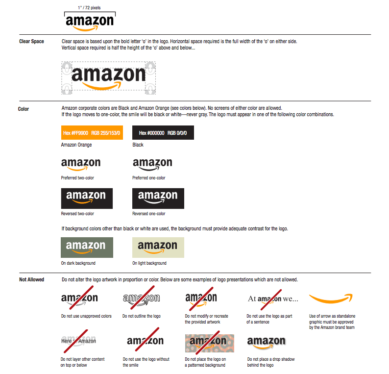 Amazon Corporate Logo - Amazon Brand guidelines | Brand Manuals | Brand manual, Brand ...