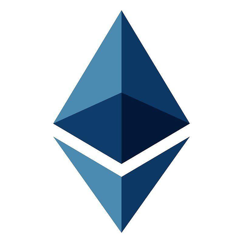 Red Bubble Drop Logo - Blue Ethereum Logo