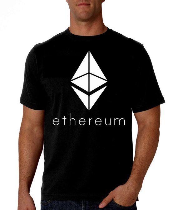 Etherum Logo - Ethereum Logo Black T-Shirt Bitcoin Blockchain Mining Coin | Etsy