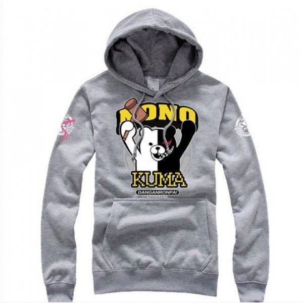Fashion Ref Logo - DanganRonpa Kuma logo new style pullover hoodie with fashion design