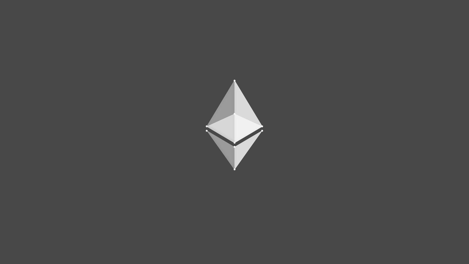 Ethereum Logo - minimalism ethereum logo wallpaper and background
