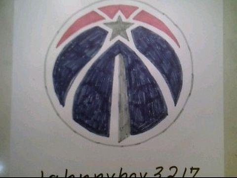 Easy Basketball Logo - How To Draw Washington Wizards Logo Sign Easy Step By Tutorial ...
