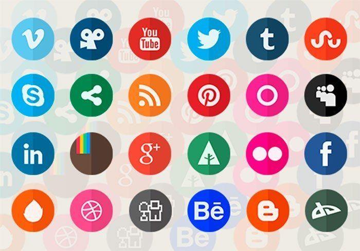 Circular Facebook Logo - 54 Beautiful [Free!] Social Media Icon Sets For Your Website