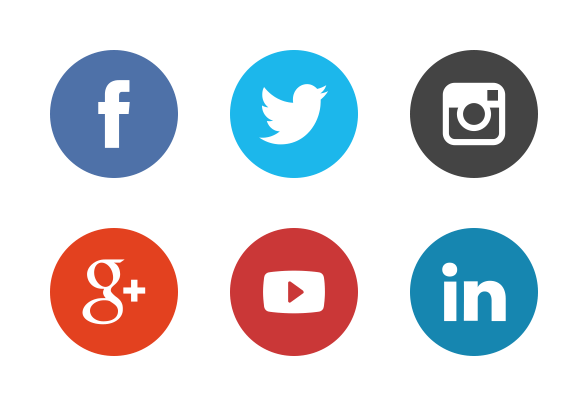 Social Media Circle Logo - social-media-icons-the-circle-set