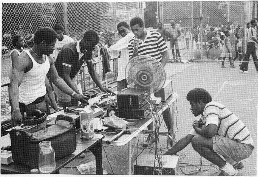 Party DJ Cool Logo - Pic of DJ Kool Herc's first use of the breakbeat at a block party