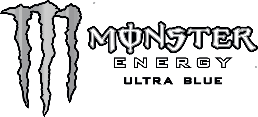 Blue Monster Energy Logo - Ultra Blue